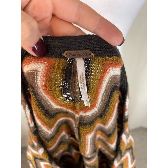 Free People Chevron Knit Mini Dress – Size M - Picture 4 of 6